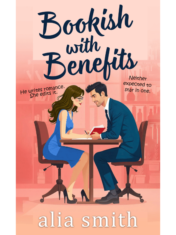 paperback cover art for Bookish with Benefits a romance novel by Alia Smith